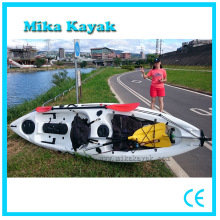 Bote de pedal del océano único Barcos de pesca del kajak Canoa plástica